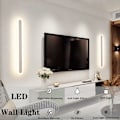 Miniatyrbillede 2 af 5: 15W Indendørs væglampe, 40CM lang LED-lampe, 3 farvetemperaturer RA≥85 Designer væglampe, Hvid stor væglampe til soveværelse, stue, trappegang