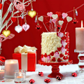 Miniatyrbillede 5 af 5: 12 stk. Kærlighedsvedhæng Juletræskugler Pynt Valentinsdag Hjerteformet Hængende Pynt