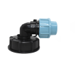 Miniatyrbild 3 av 5: IBC Tank Adapter S60 x 6 - Koppling för Vattenslanganslutning (20mm Vinkelutlopp)