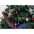 Miniatyrbilde 5 av 5: Uknuselige julekulepynt til juletreet, julekule, bryllupsfestpynt, 4 cm kule, sett med 36 stk (blå jul