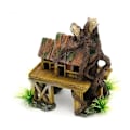 Miniatyrbillede 3 af 5: Akvarie Dekoration Kunstig Fisk Reptil Ly Aquarium Landskab Harpiks Bygning Ornamenter Dekor