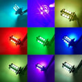 Miniatyrbilde 4 av 5: 2-pak RGB H8/H11 tåkelyspærer Multifargede RGB LED tåkelyspærer Kjøringslys Fjernkontroll H8/H11 erstatningslampe