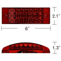 Pikkukuva 4 / 5: Universaali 12-24V 21LED perävaunun sivuvalot Strobe-valot Takavilkun punainen valo