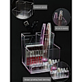 Miniatyrbild 5 av 5: Nagellackeringsmaskin Displayställ Nagel Manikyr Förvaringslåda Bärbar Behållare Akryl Nagelverktyg för Organizer (Rosa)