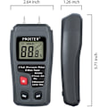 Miniatyrbillede 3 af 5: 2-polet Træfugtighedsmåler Digital Fugtighedsmåler med HD LCD-skærm Træhygrometer 0-99,9% Rækkevidde 0,5% Nøjagtighed +/- 0,1% Opløsning til Træ, L
