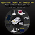 Miniatyrbilde 3 av 5: 50 stk Serie Cat6 RJ45 UTP-kontakt Ethernet-kabelkontakt 8P8C Nettverk CAT 6 Modulære plugger med 6,5 mm RJ45-hetter