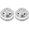 Miniatyrbillede 1 af 5: GT2 Tandhjul 40 Tænder 10Mm Hul til CNC 3D Printer 6Mm Bredde Bælte 2 Stk Serie