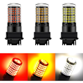 Pikkukuva 2 / 5: 2 kpl 3156 P27W T25 3014 144Smd Canbus LED-polttimot, kirkas autojen takavalo, jarruvalo, peruutusvalo, punainen