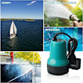Miniatyrbillede 1 af 4: Neddykbar Vandpumpe, Snavset Vandpumpe DC 12 V 50 W 4200 L/H Neddykbar Vandpumpe Vandpumpe 2,3 m Slange med Klemme til Rent Snavset Pool Fiskepond
