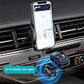 Miniatyrbillede 4 af 5: Bluetooth FM-sender til bil, Louder HiFi Bass-mikrofon, 30W PD + QC-adapter 3.0 med 7 farver LED