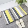 Miniatyrbillede 1 af 5: Maskinvaskbar Antislip Bademåtte, Ultra Blød Tykk Absorberende Brusemåtte Mikrofiber Badeværelses Dekoration, Gul 50x80cm