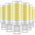 Miniatyrbillede 1 af 4: G9 LED Pære, Flimmerfri, 7W, Kold Hvid 6000K, 650LM, 60W Ækvivalent Energibesparende Halogen, 360 Graders Vinkel, AC220-240V (6 Pak)