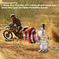 Pikkukuva 4 / 5: Punainen 2-tahti 47cc 49cc kaasutin ilmanpuhdistinvaihdolla Mini ATV Quad Carb Go Kart Scooter Moped Dirt Bike