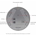 Miniatyrbilde 4 av 5: Takalarm med projektor i taket, projeksjonsvekkerklokke med stemningslys (ekskludert batterier), enkel og praktisk takprojeksjonsvekkerklokke, LE