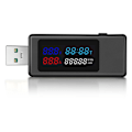 Miniatyrbild 1 av 5: 6 i 1 USB-testare DC4-30V IPS Digital Display Spänning Ström Tid Kapacitetsmätare Detektor för Ström, Spänning, Svart