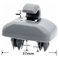 Miniatyrbillede 2 af 5: 2 stk. Solskærm Krog til Bil Kompatibel med Audi A1 A3 A4 A5 Q3 Q5 (8E0 857 562) A7 B6 B7 B8 S4 S5, Sort