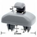 Pikkukuva 2 / 5: 2 kpl auton aurinkolipan koukkua yhteensopiva Audi A1 A3 A4 A5 Q3 Q5 (8E0 857 562) A7 B6 B7 B8 S4 S5, musta