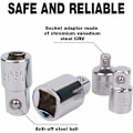 Miniatyrbillede 3 af 5: 4 stk. Ratchet Socket Adapter Ratchet Socket Adapter 1/2 til 3/8-3/8 til 1/2-1/4 til 3/8-3/8 til 1/4 Socket Reducer til Sockets og Bits