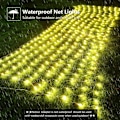 Miniatyrbillede 3 af 5: Netlys, 3x2M 160 LED Elektriske Netlys, 8 Tilstande, Timer og Hukommelse, Varmt Hvidt Dekorativt Lys til Indendørs og Udendørs Fest