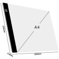 Miniatyrbilde 5 av 5: A4 Tre-nivåers dimbar LED-lysblokk Tegnebrett Pad Tracing Light Box Øyebeskyttelse Enklere for diamantmaleri