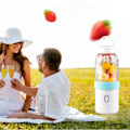 Miniatyrbild 3 av 5: USB Elektrisk Bärbar Blender Blender Juicer Maskin 550Ml Mini Handhållen Mat Smoothie Processor Personlig Juicer Blå