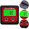Miniatyrbild 2 av 5: Vattentät digital LCD-vinkelmätare lutningsmätare vinkelbox fasningsbox nivåvinkelbox inbyggda magneter
