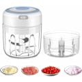 Miniatyrbillede 1 af 5: Ledningsfri elektrisk hakkeskærer, mini foodprocessor, 250 ml, nem at rengøre og udskifte, holdbar elektrisk blender til grøntsager og frugter