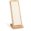 Miniatyrbilde 1 av 5: Liten myk bambus lærmatte Flere halskjede displaystativ Halskjede armbånd kjeder arrangør holder for B