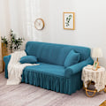 Miniatyrbilde 5 av 5: Elastisk Sofa Deksel Jacquard Skjørt Rutete Beskyttende Deksel All-inclusive Sofa Deksel-L