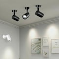 Miniatyrbild 2 av 5: Takspotlight, innespotlight, svängbar, justerbar, matt svart