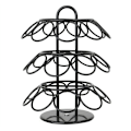 Miniatyrbillede 1 af 5: Kaffepodholder, Kaffeopbevaring Kompatibel med K Cups (27 Pods), 360 Graders Rotation, Sort