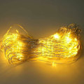 Miniatyrbillede 5 af 5: 96 LED Krystalklare Netlys Udendørs, 1,5M x 1,5M Vandafvisende Solcelledrevne Lysstreng, Have Terrasse Gærde, Varmt Hvidt