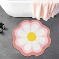 Miniatyrbilde 2 av 5: Blomsterbadmatte, Luksuriøs Supermyk Absorberende Mikrofiber Badematte for Bad, for Gulv Dusj Badekar, 2.6 Fot