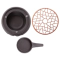 Miniatyrbilde 2 av 5: Keramisk Tekanne Varmerholder Base Te Varmer Isolasjonsbase Te Kaffe Varmer Hulrom Lys Varmebase Holder B