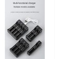Miniatyrbillede 3 af 5: 18650-oplader med type C-kabel 4.2V lithiumbatteri smart oplader til 14500 26650 18650 batteri, 3 slots