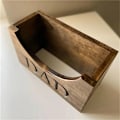 Miniatyrbillede 3 af 5: Træ Hat Stativ Designet til Baseball Kasket Stativ Hylde Trækasse Bord Indvendig Hat Opbevaring Holder A