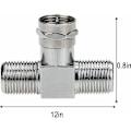 Miniatyrbilde 5 av 5: Koaksialkabelsplitter, 2-pak TV-splitter Type F hann til 2 F hunn