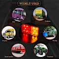 Miniatyrbillede 5 af 5: 6 stk LED Baglygter Multifunktionelle LED Trailer Lygter 12V Vandtæt Parkeringsposition Blinklys til Lastbil Trailer Caravan Traktor