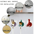 Miniatyrbild 4 av 4: 3-pack multifunktionella djurshvans krokar, självhäftande väggkrok, tandborsthållare, tandborsthållare, kök, badrum, handdukshängare, (3 st), Sunny