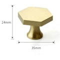 Miniatyrbilde 3 av 5: Sett med 8 messing skap knotter, kommode knotter for kommode skuff knotter og håndtak knotter og trekk, med skruer