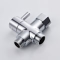 Miniatyrbillede 3 af 5: Massiv messing 3-vejs ventil 3/8\" toilet diverter ventil adapter WC-Fei Yu