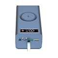 Miniatyrbild 1 av 5: 21X18650 Batterilagringsbox LED-ljus PD QC3.0 Laddning 18650 Batteri Power Bank Case Shell 15W Laddning A