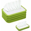 Miniatyrbillede 1 af 5: SiliCone Tissue Box - Foldbar Tissue Dispenser - Praktisk Papirhåndklædeholder - Til Badeværelse, Bordplader, Hjem, Kontor, Bil -