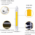 Miniatyrbillede 5 af 5: 10W R7s LED Pære 118mm COB Filament Kold Hvid 6000K 220V Dobbelt Sokkel J118 LED Lineær Rørpære 360 Grader IKKE-Dæmpbar, 2-Pak HIASDF