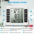 Miniatyrbild 3 av 5: (Ny version) AMIR kylskåpstermometer, trådlös inomhus- och utomhustermometer, temperatursensor med ljudlarm temperaturmätare för frys
