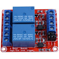 Miniatyrbild 1 av 5: DC 12V 2-kanals relämodul med optokopplare H/L nivåutlösare för Arduino