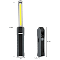 Miniatyrbilde 5 av 5: Gave til menn, Ladbar lommelykt Arbeidslys COB Lommelykt Verkstedlampe med magnetisk base 4 moduser Campinglampe for garasje, camping, nødsituasjoner, etc