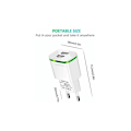 Miniatyrbilde 3 av 4: USB-strømuttaklader, 2-pakning 2.1A 5V 2 porter universell LED-strømadaptererstatning for iPhone 11 XR X XS Max 8 7 6 6S Plus 5S, Samsung Galaxy/