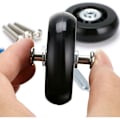 Miniatyrbilde 4 av 5: 2 stk Kofferthjul Erstatningshjul Lagerreparasjon for Koffert 60×18mm, Svart-