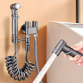 Miniatyrbilde 1 av 5: 1-i-2-ut dobbel kontrollventil mini multifunksjonskran mini dusjtrykk baderomsett for bidet og dusj-B